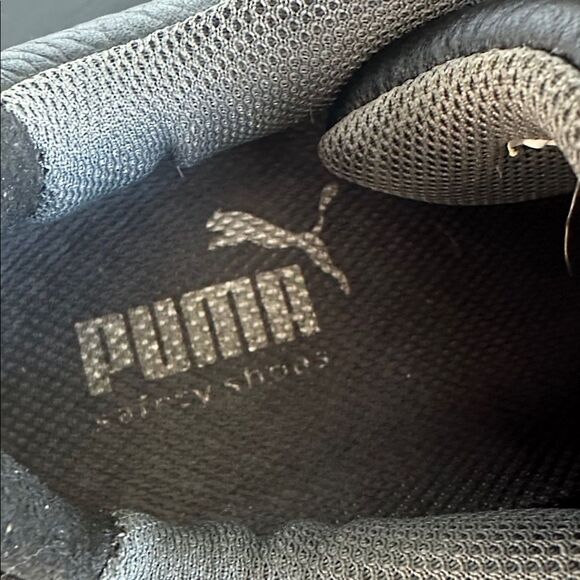 Puma Women’s Steel Toe Work Shoes, Black Leather, Like New, Safety Toe - Picture 10 of 11